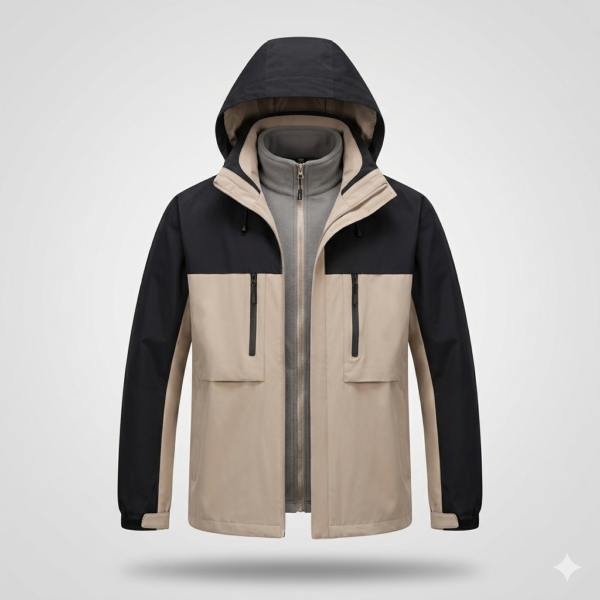 1 Chaqueta con Capucha Cortavientos